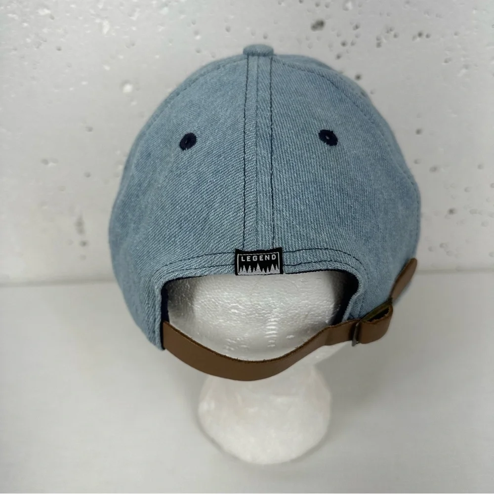 Legend 5 Panel Denim Adjustable Baseball Hat